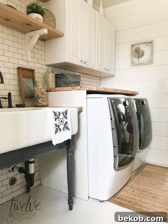 Modern Farmhouse Laundry Room Inspiration