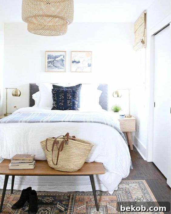 Blue Bedroom Decorating Ideas and Inspiration + Tips for Decorating Above a Bed Headboard