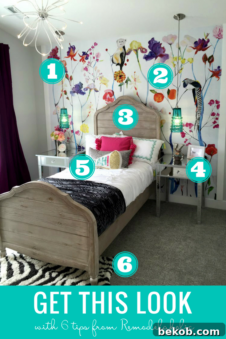 Colorful Eclectic Teen Girl Bedroom Inspiration