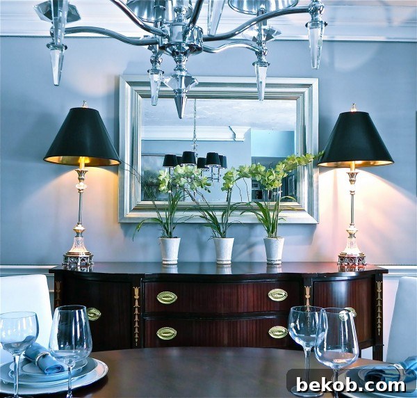 Another view of the dining room, showcasing details