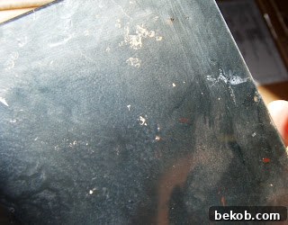 Dabbing Vinegar Solution to Create Distressed Spots