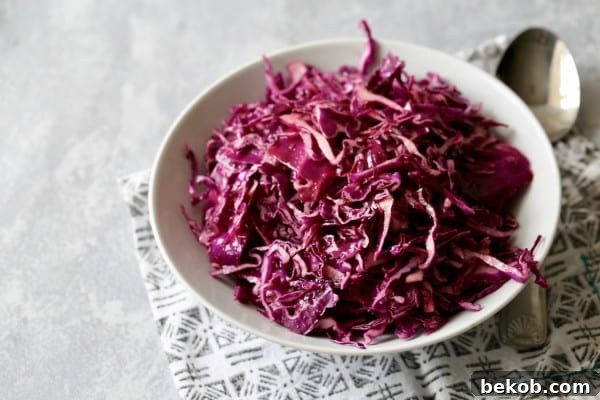 Quick & Easy Red Cabbage Coleslaw - Ready in minutes