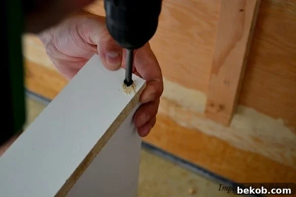 Assembling Melamine Forms for Concrete Countertops