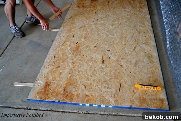 Prepping the Pouring Station for DIY Concrete Countertops