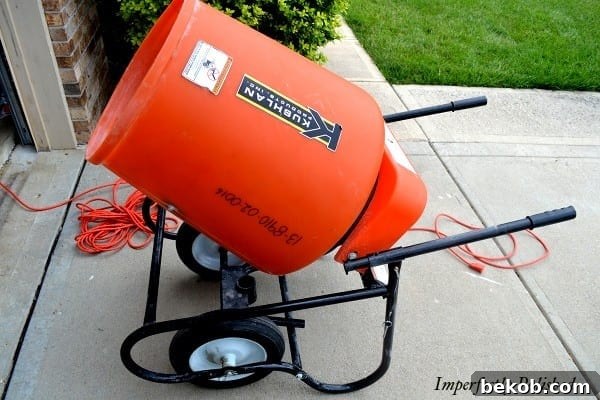 Renting a Concrete Mixer for DIY Countertops