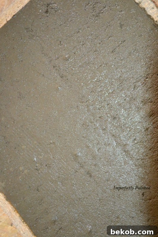 Freshly Poured Concrete Countertop Forms Ready for Curing