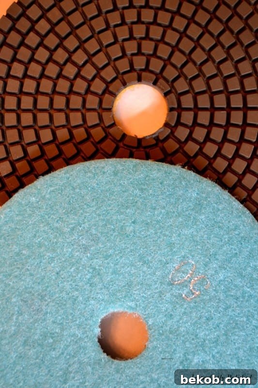 Diamond Grit Sandpaper for Finishing Concrete Countertops