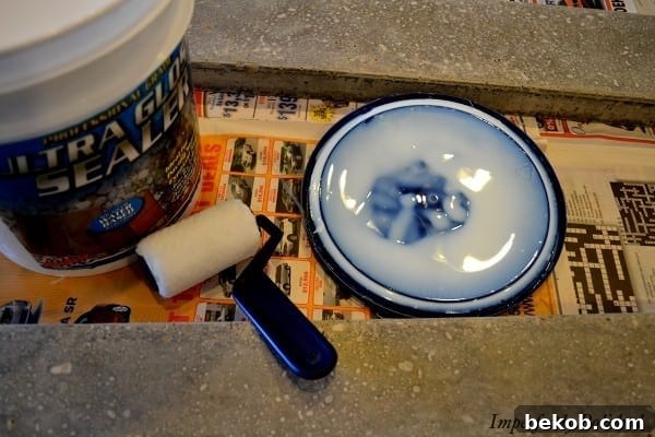 High Gloss Concrete Sealer for DIY Countertops