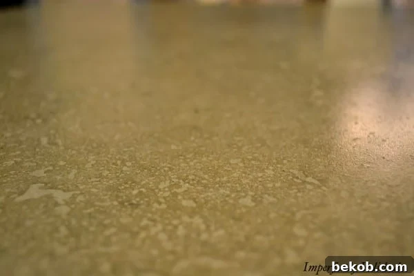 Finished DIY Concrete Countertops with Carnauba Wax Polish