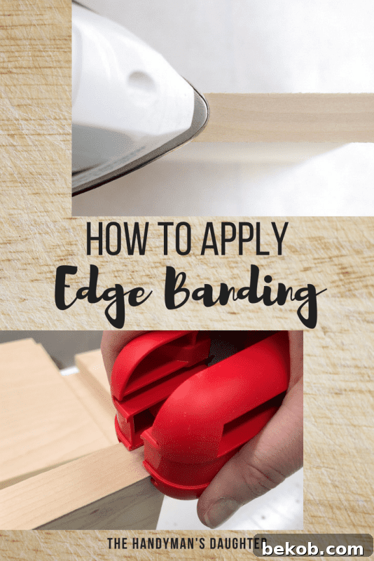 How to apply edge banding to plywood for a beautiful finished edge