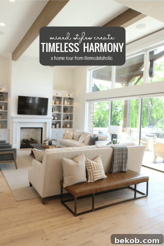 Achieving Timeless Harmony Through Mixed Design Styles: Discover how this traditional home blends styles flawlessly.