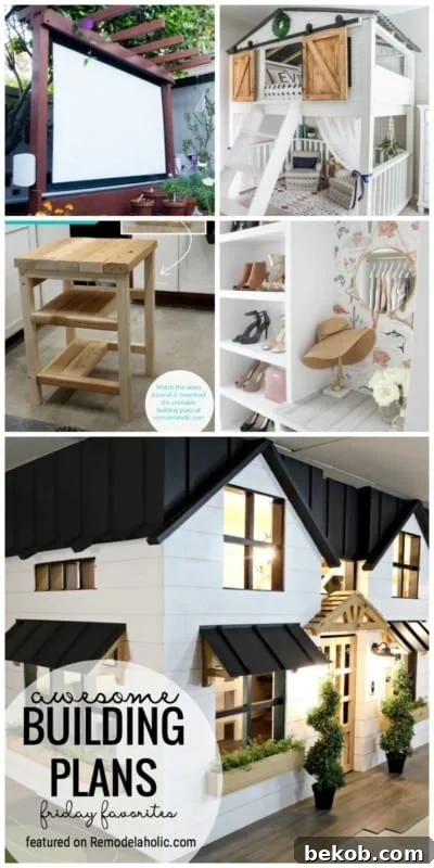 Friday Spotlight Incredible Architectural Visions 2 Transform Your Home: Explore Amazing DIY Furniture and Decor Building Plans for Every Room