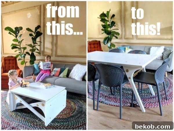 Friday Spotlight Incredible Architectural Visions 7 Ingenious Space-Saving: Discover the Convertible Coffee Table That Transforms into a Dining Table