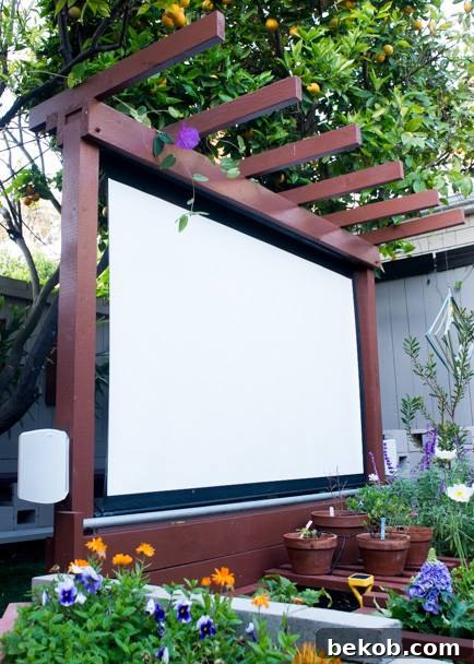 Friday Spotlight Incredible Architectural Visions 9 Epic Outdoor Entertainment: Build Your Own DIY Outdoor Movie Screen for Backyard Fun