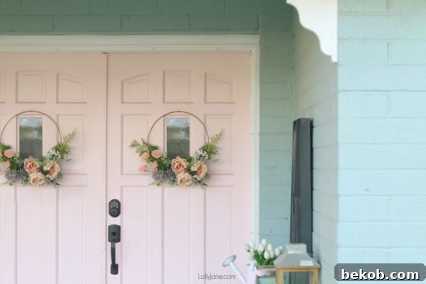 Diy Wreath Floral Modern