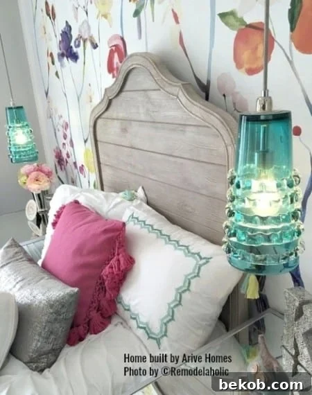 Colorful Glam Teen Girl Bedroom