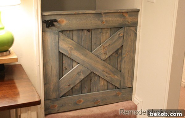 Barn Door Baby Gate for Stairs - Stylish and Sturdy DIY Safety Solution