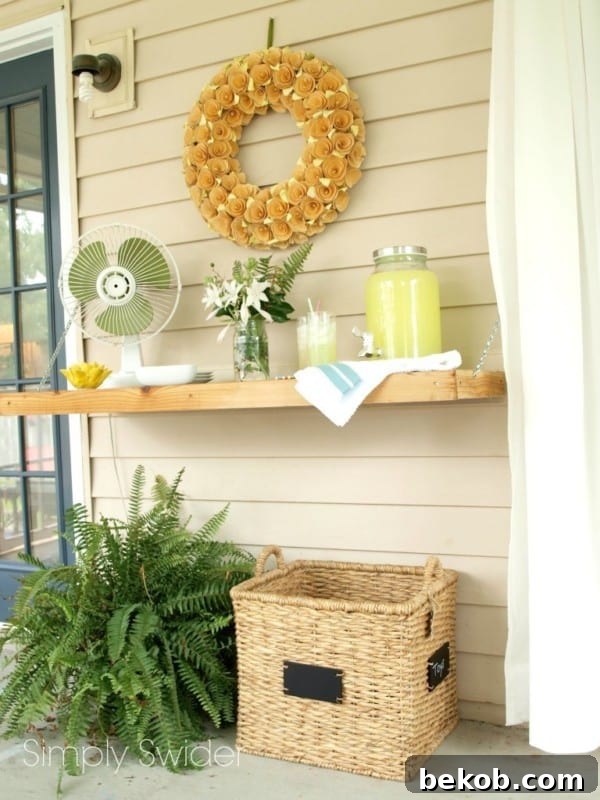 DIY Outdoor Buffet Table
