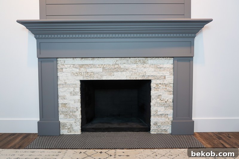 DIY Fireplace Makeover AirStone 2