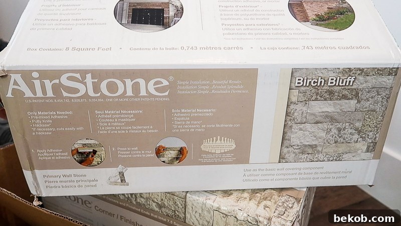 DIY Fireplace Makeover AirStone 5