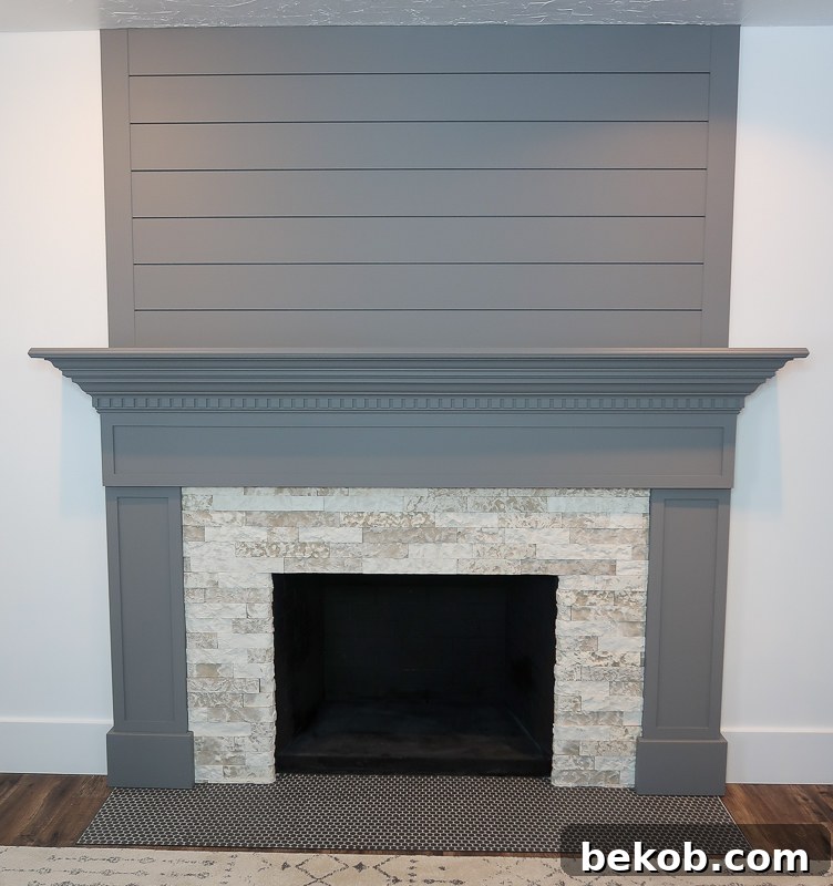 DIY Fireplace Makeover AirStone 3