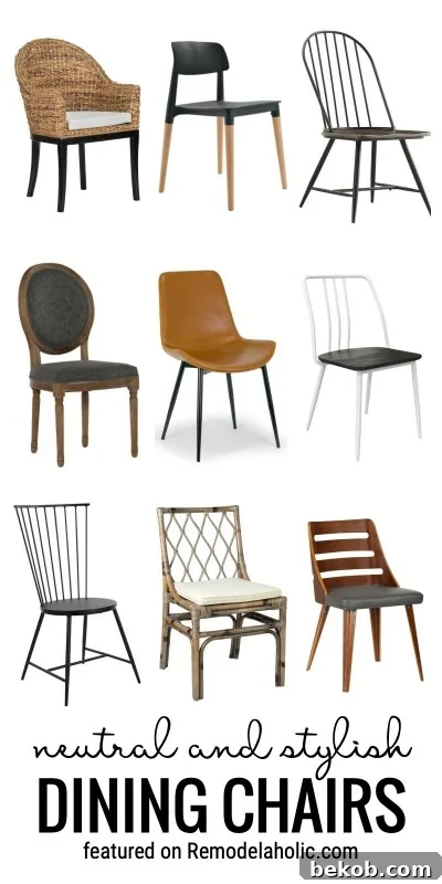 Neutral and Stylish Dining Chairs