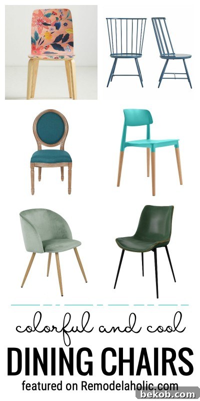 Colorful and Cool Dining Chairs
