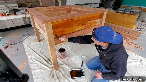 oiling redwood