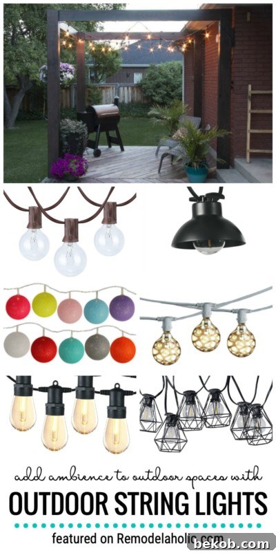 Outdoor String Lights Ideas