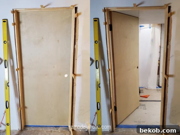 Installing New Solid Wood Doors 1960's Basement Remodel Remodelahohlic