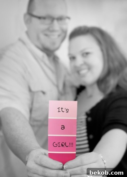 3 Creative Gender Reveal Photo Ideas 4 Simple Gender Reveal Photo Idea Paint Swatch