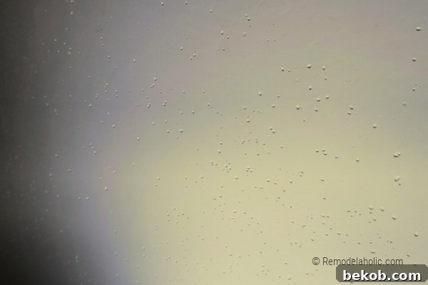 Holes And Bubbles From Skim Coating Over Existing Painted Walls, Remodelaholic