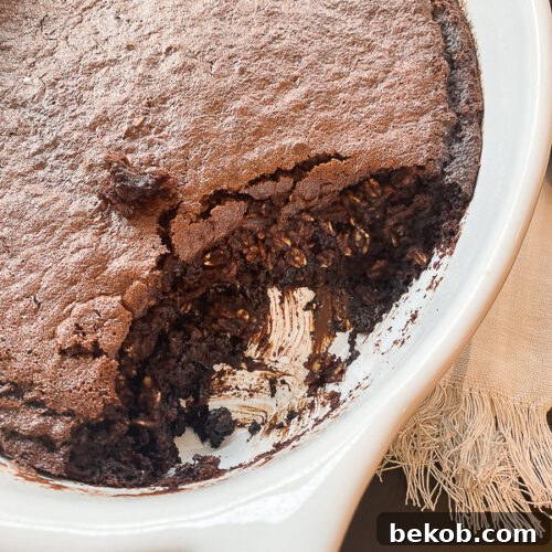 Chocolate Brownie Baked Oatmeal Not Vegan Foodieaholic 15