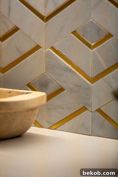 Close-up Tile Detail Showcasing Textural Juxtaposition