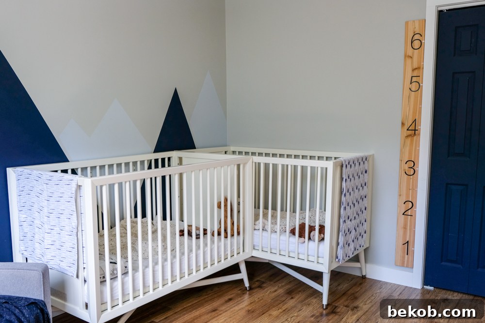 A charming DIY magnetic growth chart for kids, designed as a measuring stick.