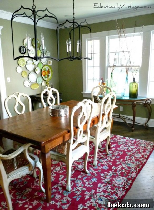 Transformed Dining Room with Elegant Lanterns and Vintage Decor