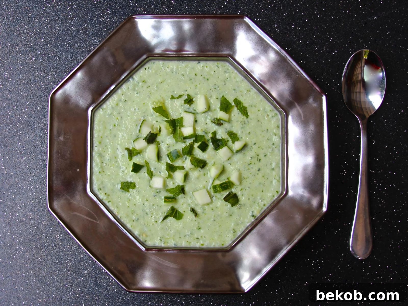 Refreshing Cucumber Mint Soup