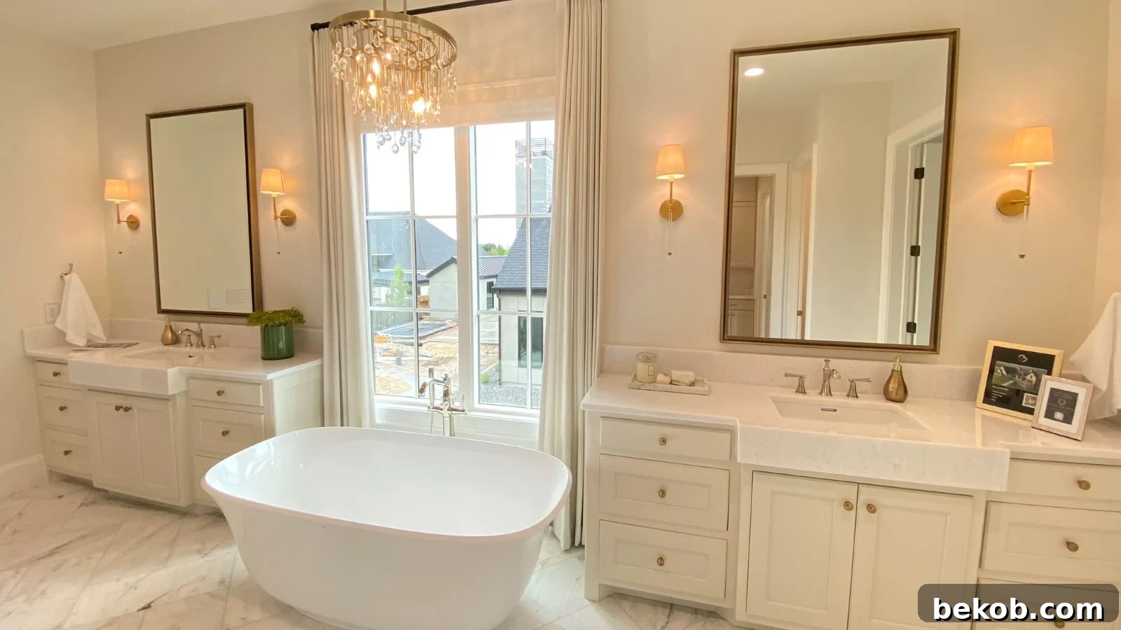 Large Soaking Bathtub