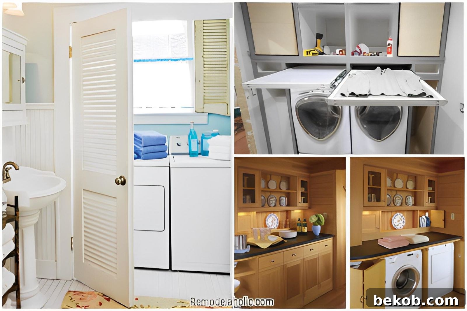 Small Laundry Room Ideas A Collection From Remodelaholic 450x300 (1)