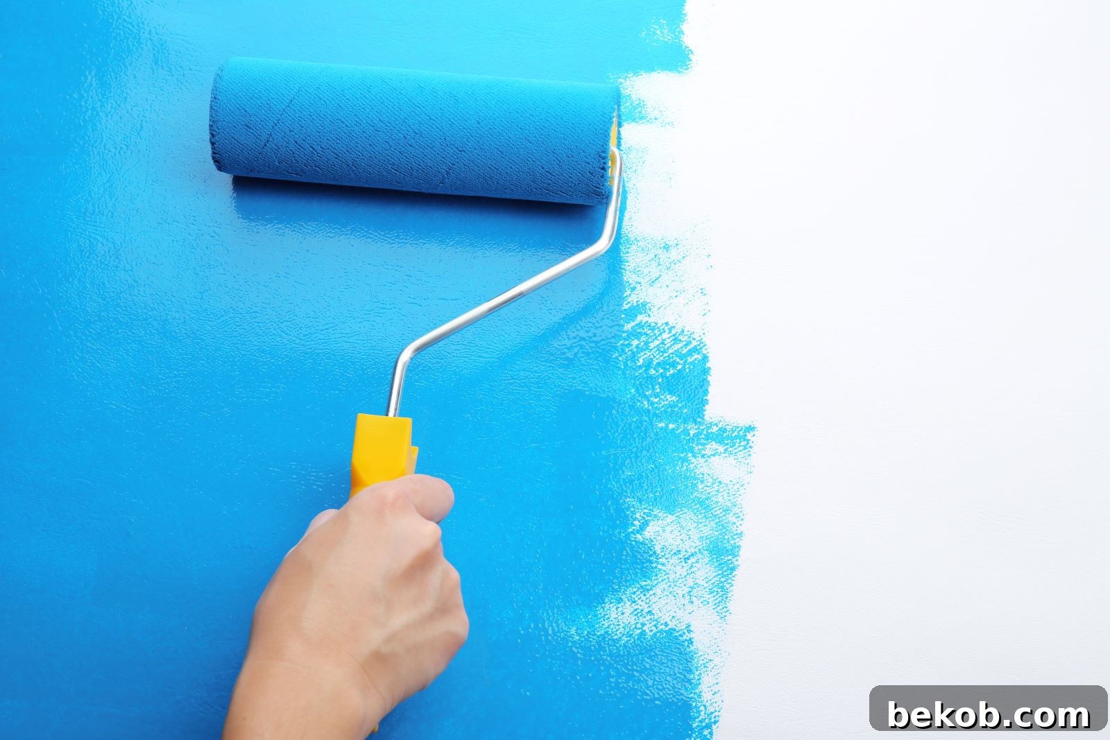 Blue Paint Roller