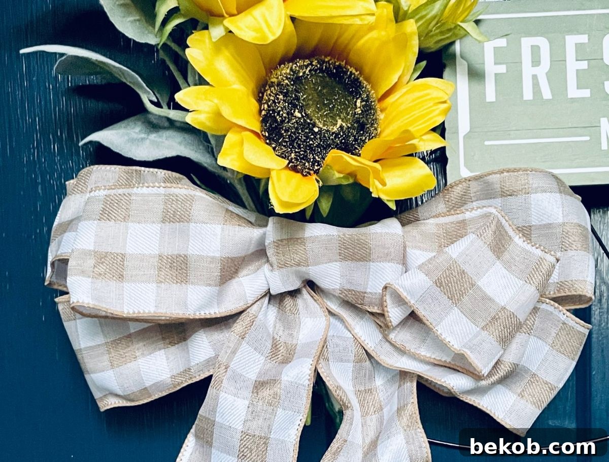 Quick and Easy Dollar Tree Flower Door Wreath