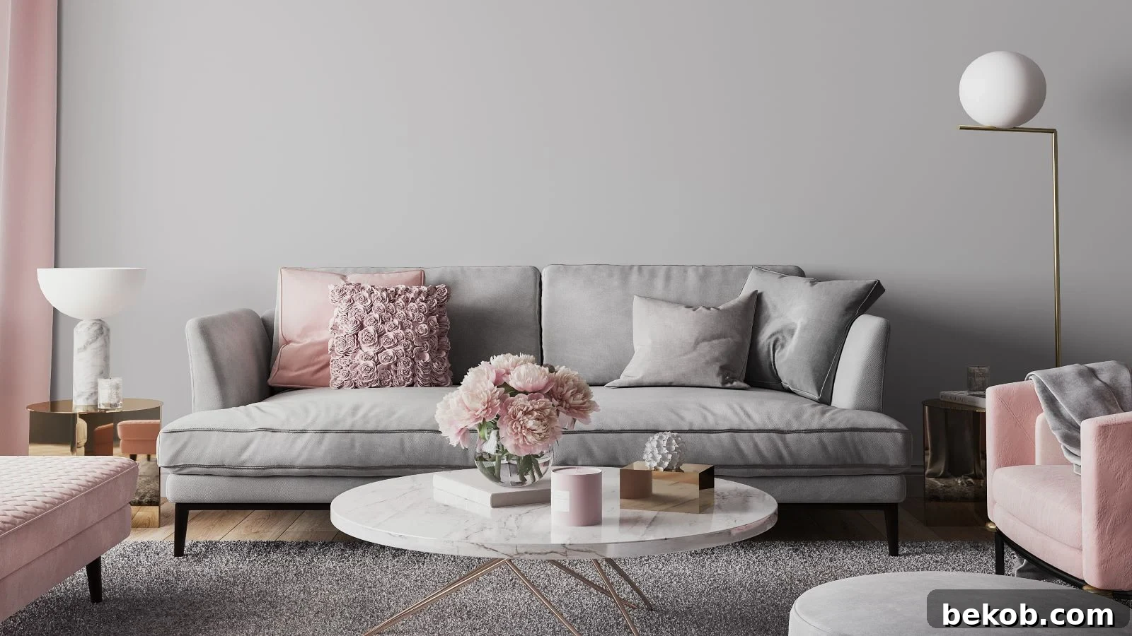 Simple and elegant small living room with a cohesive color palette and minimalist decor, emphasizing how unity in design creates a visually spacious and calming atmosphere.