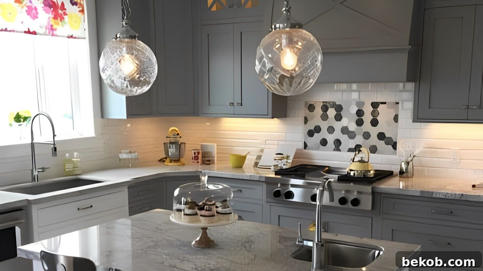 Micro Kitchen Magic 10 Genius Ideas for Stylish Small Spaces 16 Remodelaholic Get This Look Glamorous Gray Kitchen Feature Image 450x352 (2) (1)