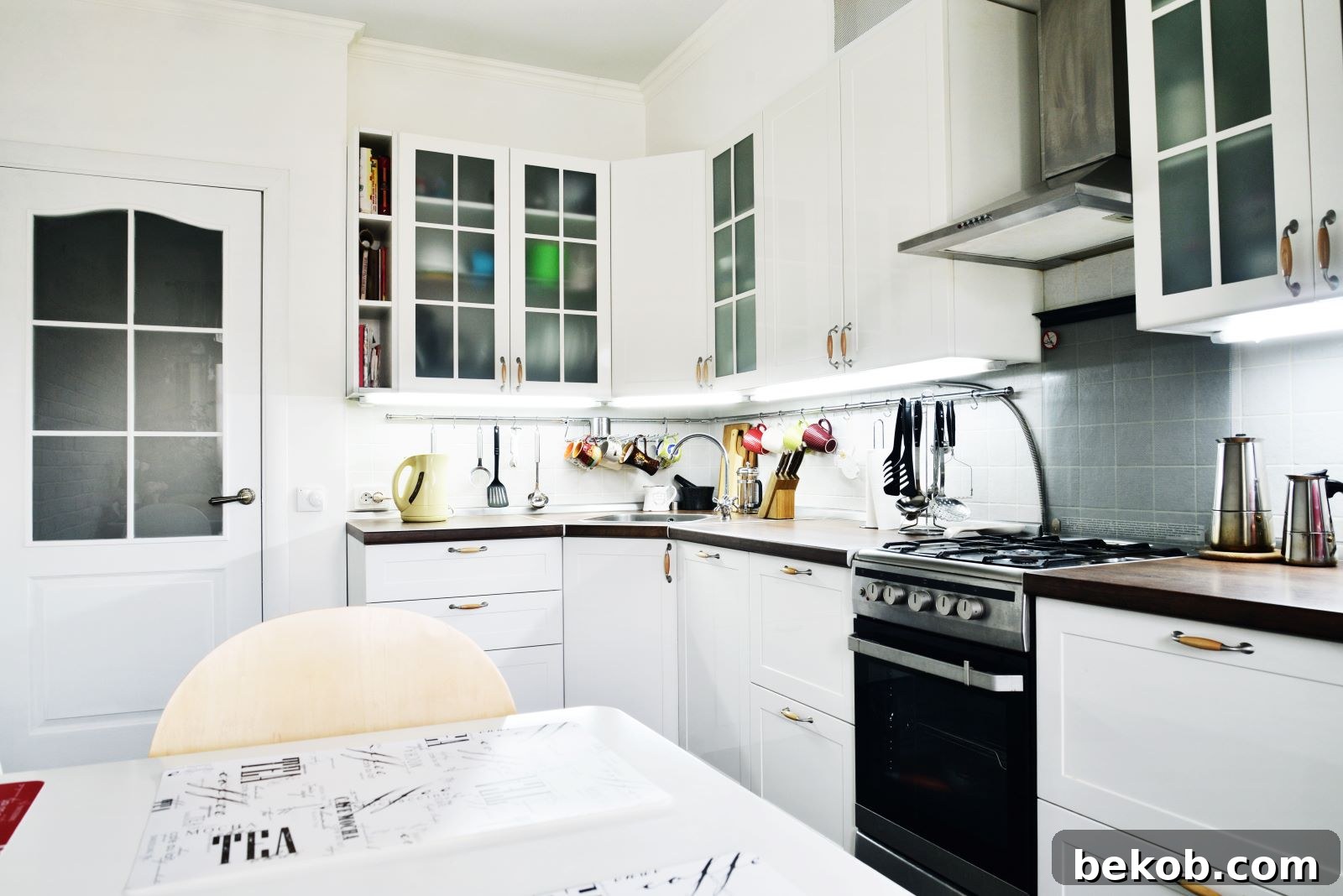 Micro Kitchen Magic 10 Genius Ideas for Stylish Small Spaces 9 Sleek Kitchen