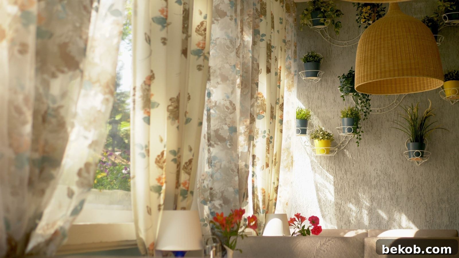 Floral Printed Curtains