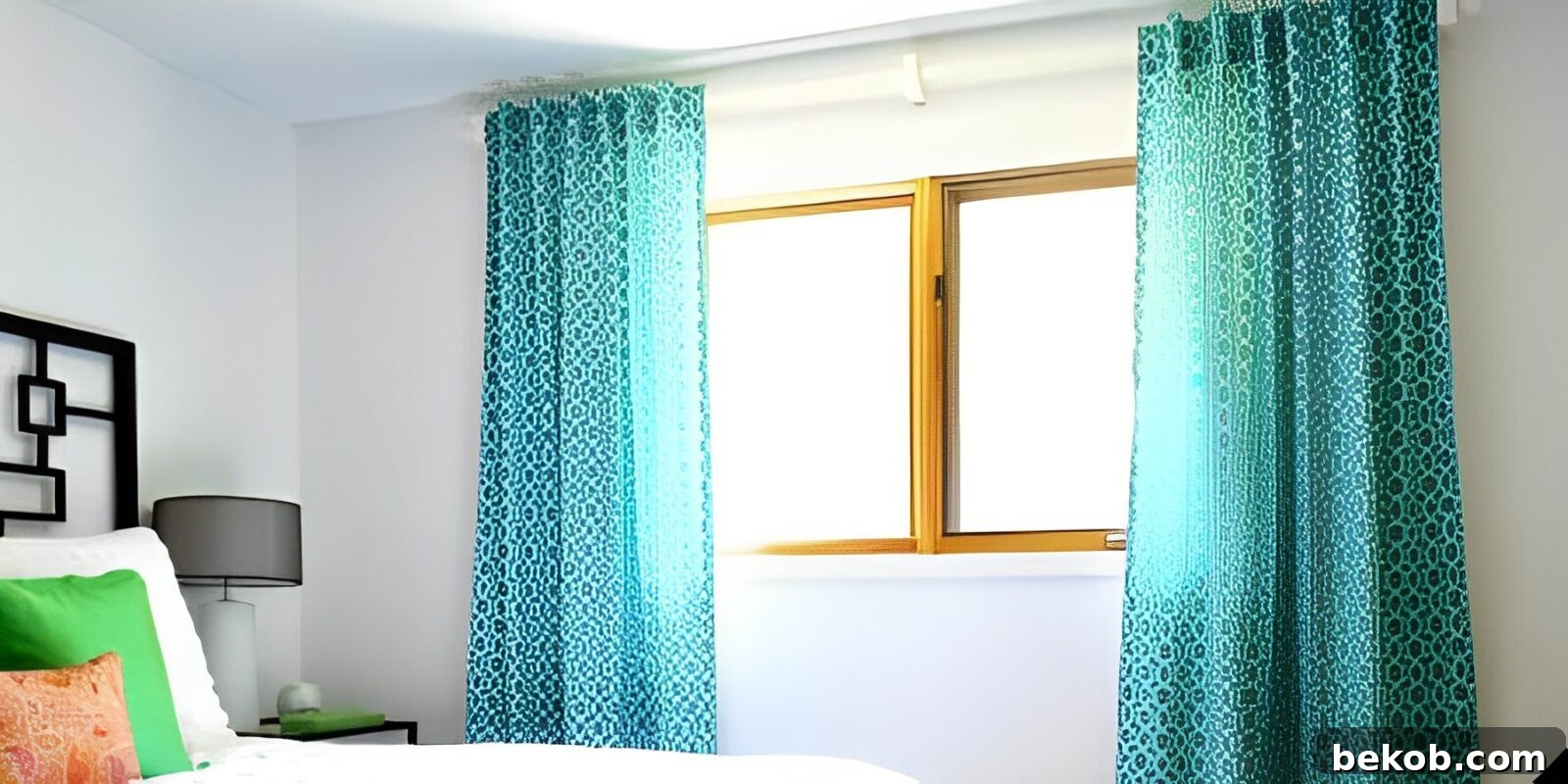 DIY Simple Sewn Back Tab Curtains
