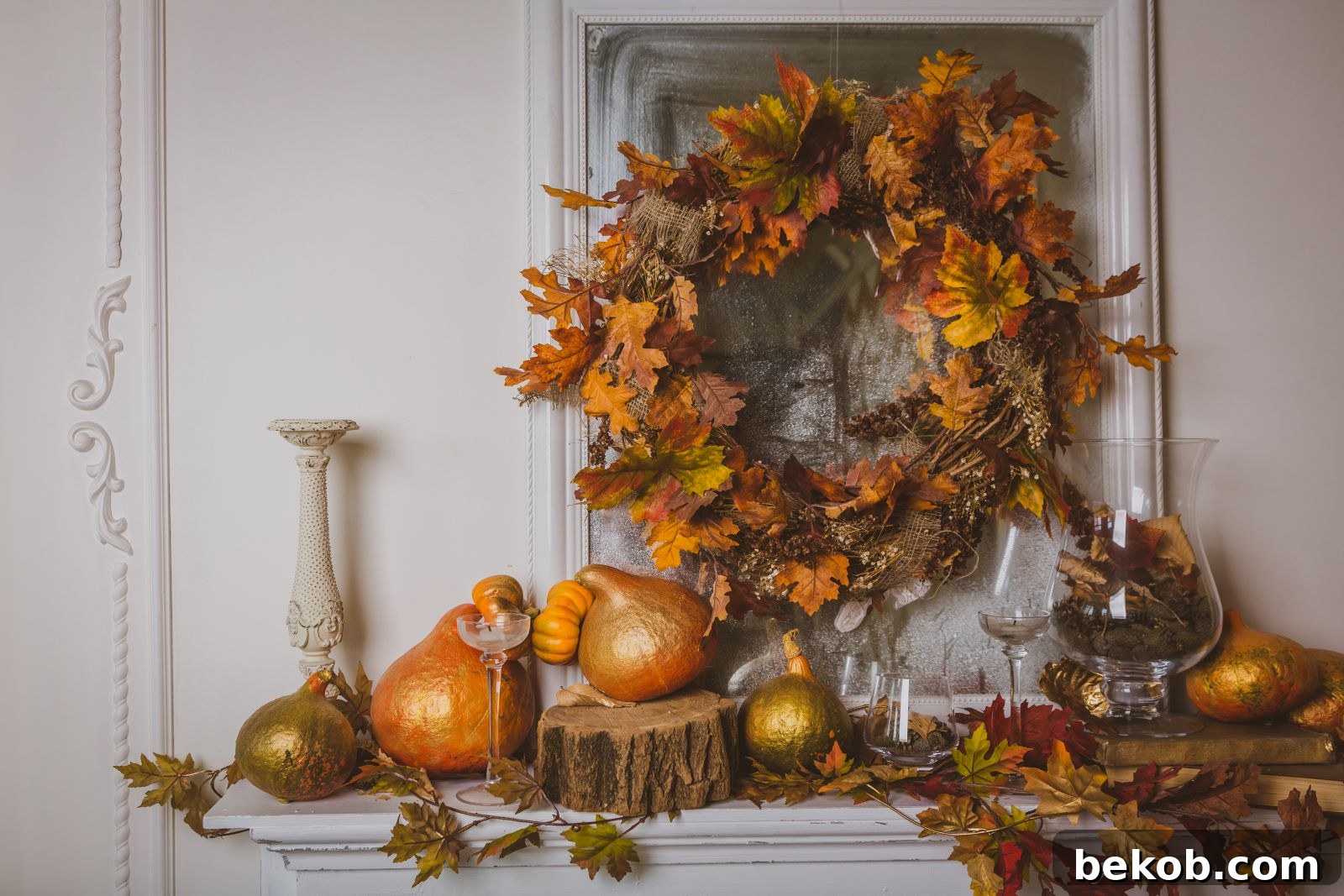 Thanksgiving Mantel