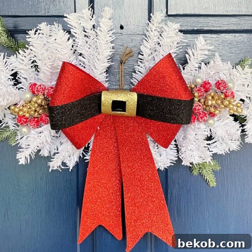 Dollar Tree Diy Christmas Swag For Front Door Or Stairs, Remodelaholic