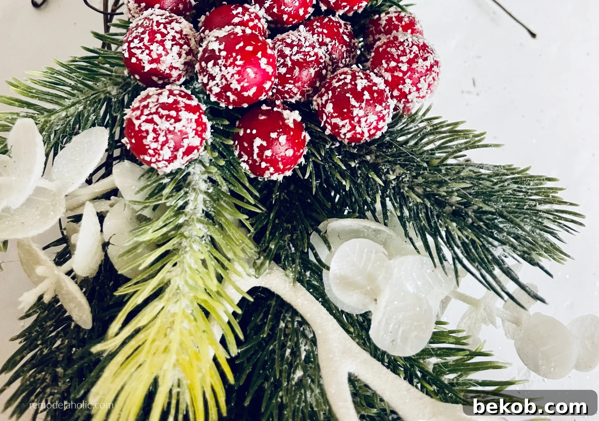Affordable 30 Minute Dollar Tree Christmas Wreath 2 Simple Christmas Wreath From Dollar Tree Materials, Remodelaholic