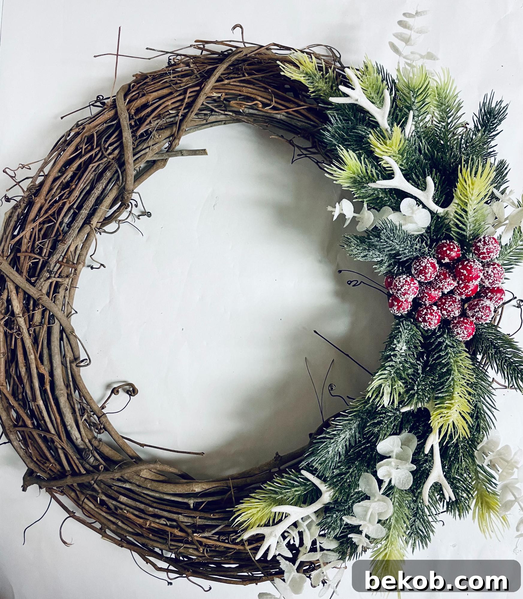 Affordable 30 Minute Dollar Tree Christmas Wreath 5 Simple DIY Dollar Tree Christmas Wreath Tutorial, Remodelaholic (9)